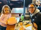 Mom & daughter enjoying lunch at Billy Boy's Restaurant in Chicago Ridge