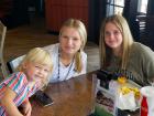 Family enjoying lunch at Billy Boy's Restaurant in Chicago Ridge