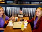 Sisters enjoying lunch at Billy Boy's Restaurant in Chicago Ridge