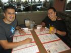 Couple enjoying lunch at Blossom Cafe in Norridge