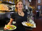 Friendly server at Draft Picks Sports Bar in Naperville