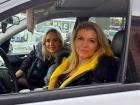 Happy drive-thru customers at Franksville Restaurant in Chicago