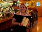 Customer enjoying early lunch at Johnny's Kitchen & Tap in Glenview