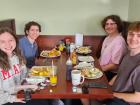 Friends enjoying breakfast at Maple Butter Cafe in Plainfield Friends enjoying breakfast at Maple Butter Cafe in Plainfield