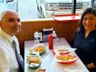 Friends enjoying lunch at Nick's Drive In Restaurant Chicago