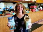 Happy carry-out customer at Nick's Drive In Restaurant Chicago