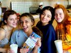 Friends enjoying lunch at Nick's Drive In Restaurant Chicago