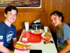 Friends enjoying lunch at Nick's Drive In Restaurant Chicago