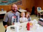 Happy customers enjoying lunch at Nick's Drive In Restaurant Chicago