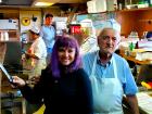 Kitchen staff with friend at Nick's Drive In Restaurant in Chicago