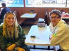 Couple enjoying lunch at Nick's Drive In Restaurant Chicago