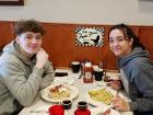 Friends enjoying breakfast at Niko's Breakfast Club in Romeoville