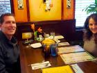 Couple enjoying dinner at Rose Garden Cafe in Elk Grove Village 