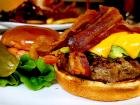 The bacon avocado burger at Rose Garden Cafe in Elk Grove Village 