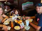 Family enjoying dinner at Rose Garden Cafe in Elk Grove Village 