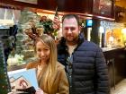 Couple enjoying dinner at Rose Garden Cafe in Elk Grove Village 