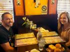 Couple enjoying lunch at Rose Garden Cafe in Elk Grove Village 