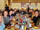 Local students enjoying lunch at Tasty Waffle Restaurant in Romeoville