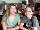 Friends enjoying breakfast at Tasty Waffle Restaurant in Plainfield