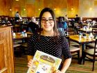 Friendly hostess at Tasty Waffle Restaurant in Romeoville