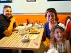 Happy customers at Teddy's Diner in Elk Grove Village