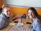 Happy customers at Teddy's Diner in Elk Grove Village