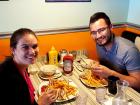 Happy customers at Teddy's Diner in Elk Grove Village