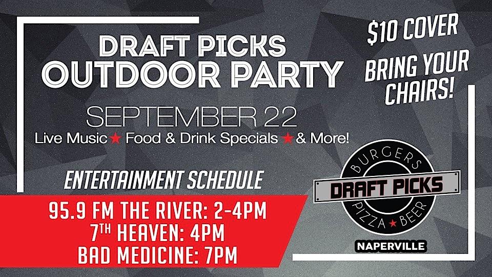 Outdoor Party at Draft Picks Sports Bar in Naperville OPA Chicago