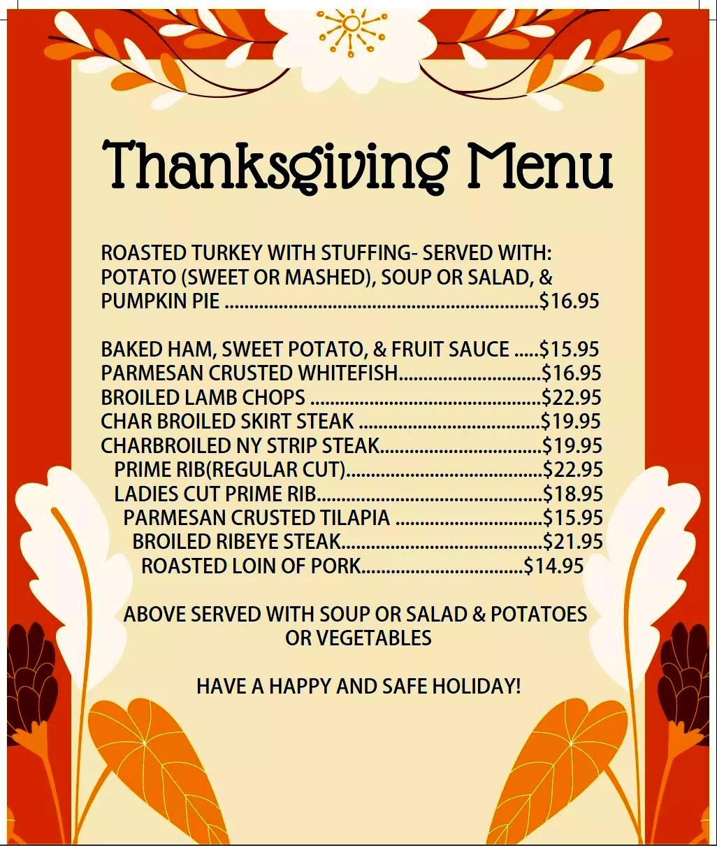 Thanksgiving Day at Rose Garden Cafe in Elk Grove Village | OPA Chicago