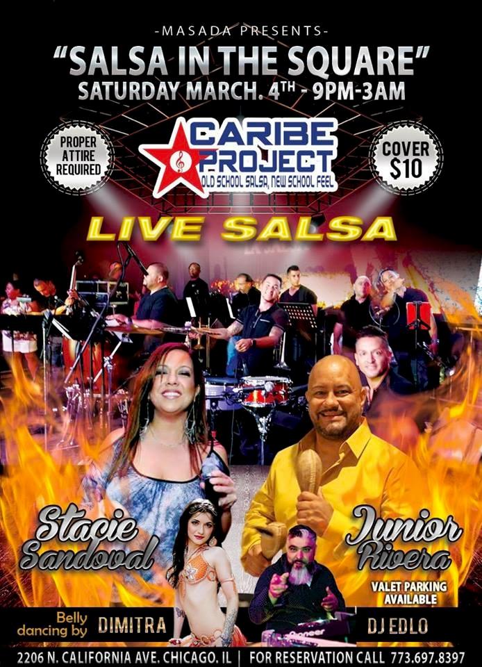 Live Salsa at Masada Restaurant in Chicago OPA Chicago