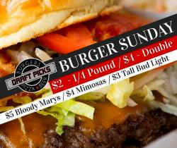 Burger Sunday & Other Food Specials at Draft Picks Sports Bar-Naperville Burger Sunday & Other Food Specials at Draft Picks Sports Bar-Naperville