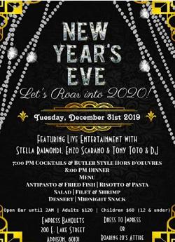 New Year's Eve Party at Empress Banquets - Addison