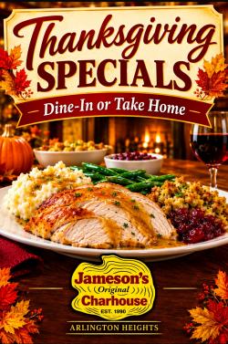 Thanksgiving Day Dining at Jameson's Charhouse - Arlington Heights Thanksgiving Day Dining at Jameson's Charhouse - Arlington Heights