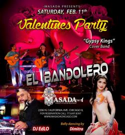 Valentine's Party at Masada Restaurant in Chicago