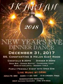 Ikarian New Year's Eve Dinner Dance at St. Constantine & Helen