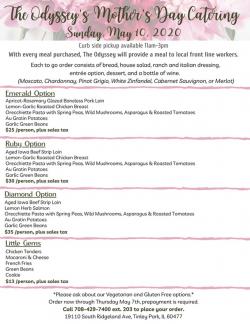 Mother's Day Catering at Odyssey Banquet Venue - Tinley Park
