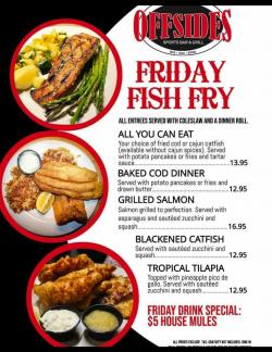 All-You-Can-Eat Friday Fish Fry at Offsides Sports Bar & Grill - Woodstock