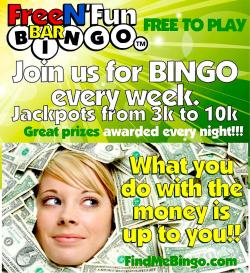 Free N' Fun Bar Bingo at Rookies Pub in Huntley