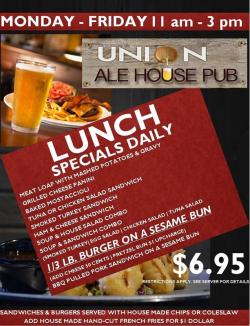 Lunch Specials at Union Ale House - Prospect Heights