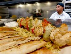 The popular Chicken Kabob at Annie's Pancake House in Skokie