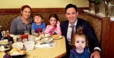 Family enjoying lunch at Annie's Pancake House in Skokie