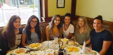 Friends enjoying breakfast at Annie's Pancake House in Skokie