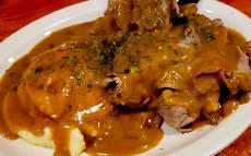 The famous Hot Beef at Annie's Pancake House in Skokie