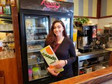 Friendly manager at Annie's Pancake House in Skokie