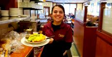 Friendly server at Annie's Pancake House in Skokie