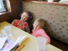 Young guests enjoying lunch at Annie's Pancake House in Skokie