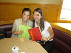 Friends enjoying lunch at Bentley's Pancake House & Restaurant in Wood Dale