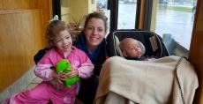 Family enjoying lunch at Bentley's Pancake House & Restaurant in Wood Dale