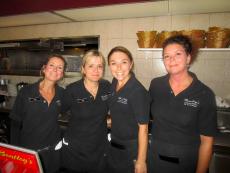 Friendly staff at Bentley's Pancake House & Restaurant in Wood Dale