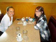 Friends enjoying lunch at Bentley's Pancake House & Restaurant in Wood Dale